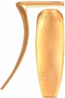 Golden Age Style Buttplate, sand cast brass

Overall length 4-1/2", width 1-7/16", comb 2-3/8"